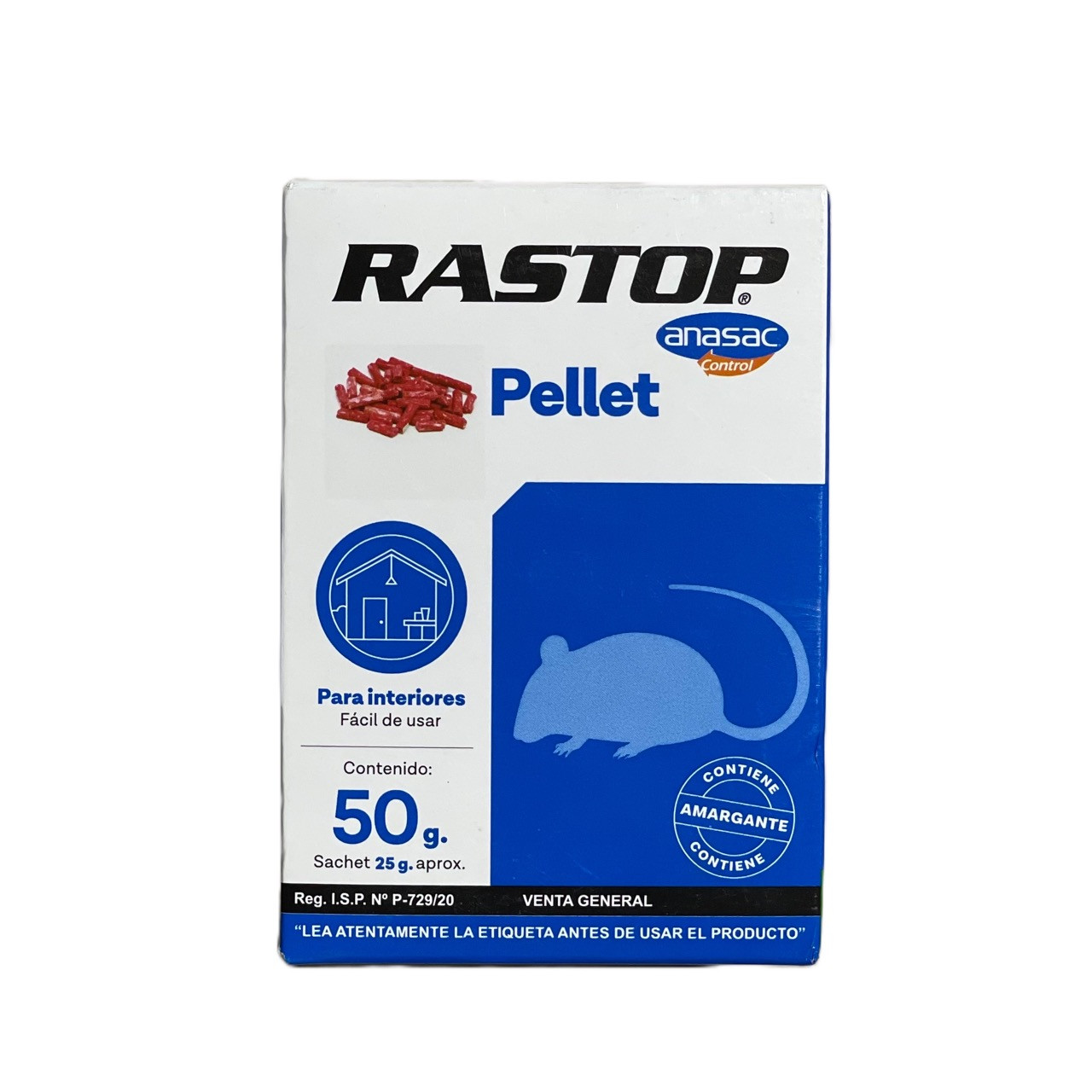 RATICIDA RASTOP PELLET (50 GR) ANASAC